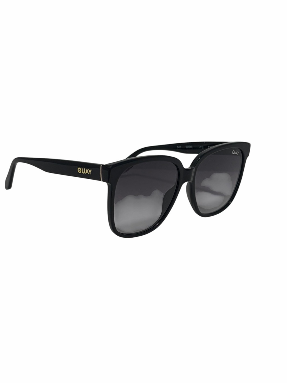 QUAY Australia Oversized Black Frame Sunglasses - Good Condition